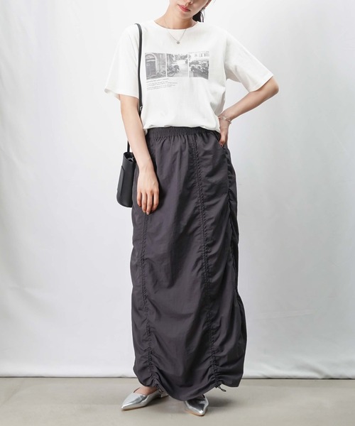 LUCA/LADY LUCK LUCA（ルカ/レディラックルカ）の「LC/LLL 転写プリントTシャツ（Tシャツ/カットソー・レディース・カーキ/オフホワイト・FREE）」の8枚目の写真