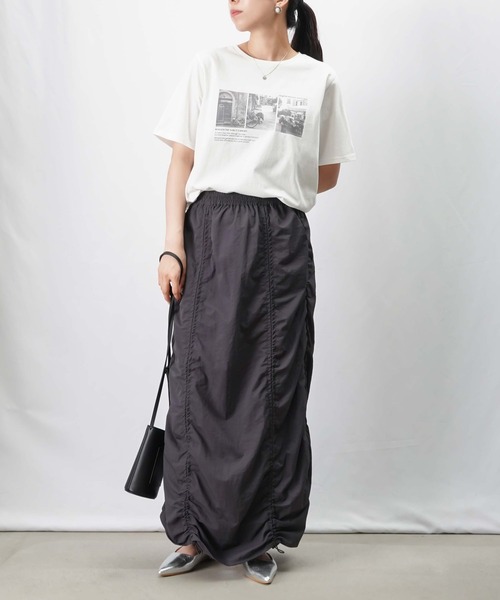 LUCA/LADY LUCK LUCA（ルカ/レディラックルカ）の「LC/LLL 転写プリントTシャツ（Tシャツ/カットソー・レディース・カーキ/オフホワイト・FREE）」の10枚目の写真