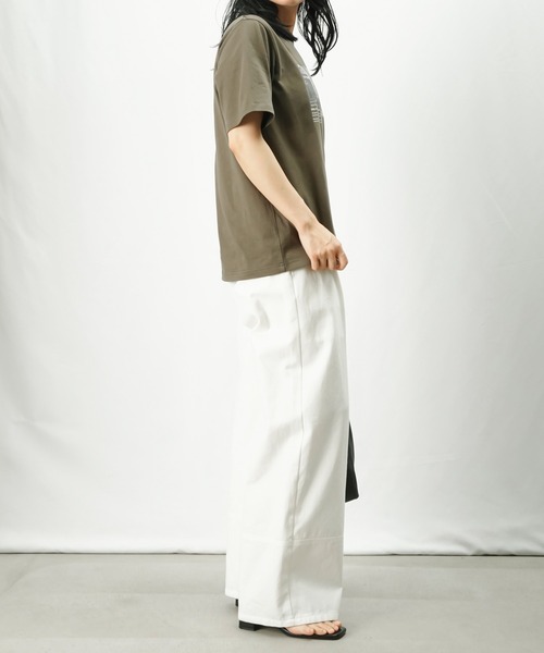 LUCA/LADY LUCK LUCA（ルカ/レディラックルカ）の「LC/LLL 転写プリントTシャツ（Tシャツ/カットソー・レディース・カーキ/オフホワイト・FREE）」の14枚目の写真