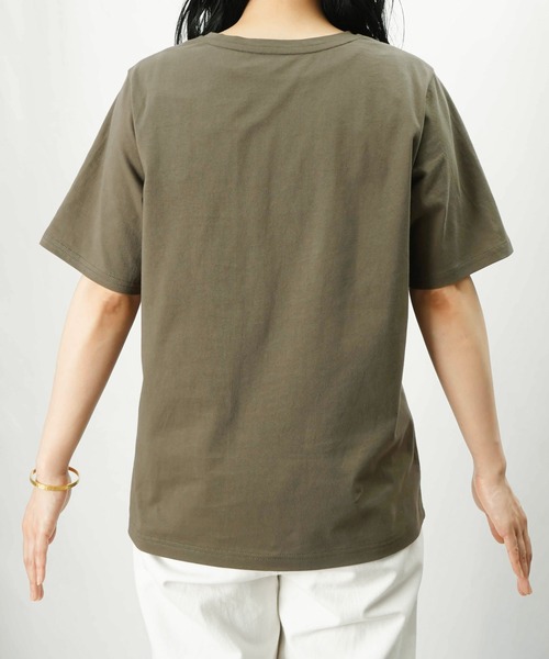 LUCA/LADY LUCK LUCA（ルカ/レディラックルカ）の「LC/LLL 転写プリントTシャツ（Tシャツ/カットソー・レディース・カーキ/オフホワイト・FREE）」の16枚目の写真