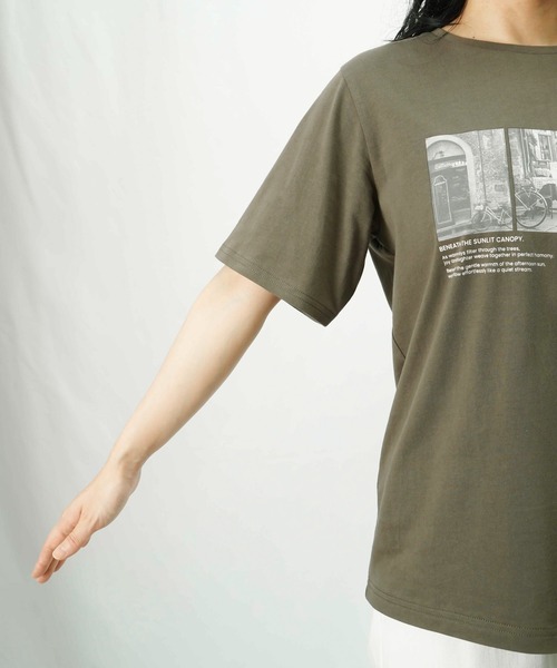 LUCA/LADY LUCK LUCA（ルカ/レディラックルカ）の「LC/LLL 転写プリントTシャツ（Tシャツ/カットソー・レディース・カーキ/オフホワイト・FREE）」の17枚目の写真