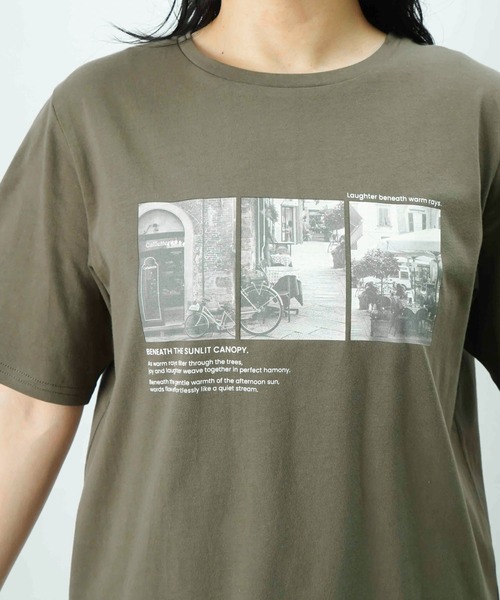 LUCA/LADY LUCK LUCA（ルカ/レディラックルカ）の「LC/LLL 転写プリントTシャツ（Tシャツ/カットソー・レディース・カーキ/オフホワイト・FREE）」の18枚目の写真