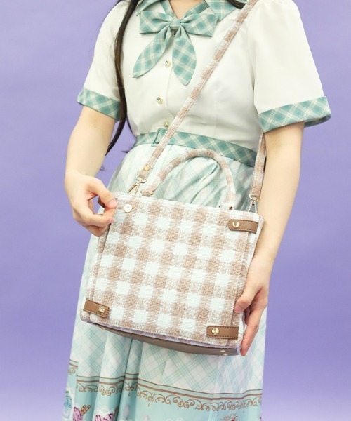 セール】ラメツイード推し活バッグ（ショルダーバッグ）｜axes femme