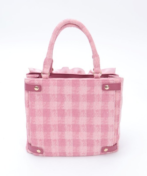 axes femme POETIQUE(アクシーズファムポエティック)の「ラメツイード推し活バッグ(ショルダーバッグ・レディース・モカ/ピンク・FREE)」の7枚目の写真