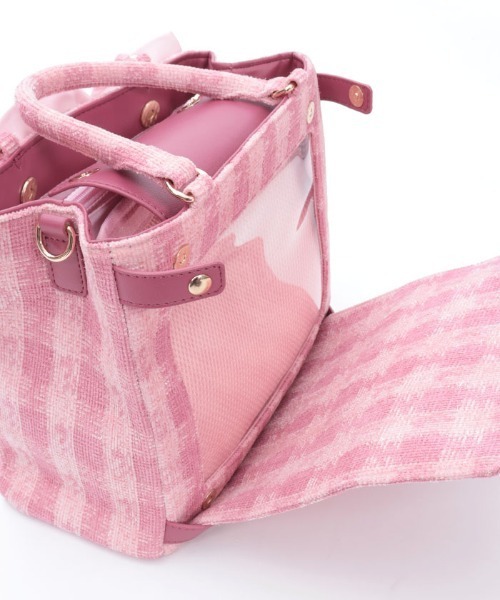 axes femme POETIQUE(アクシーズファムポエティック)の「ラメツイード推し活バッグ(ショルダーバッグ・レディース・モカ/ピンク・FREE)」の12枚目の写真