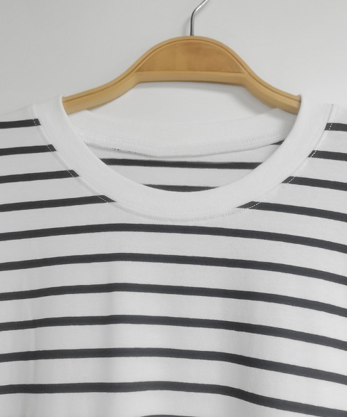 ReRe(リリ)の「Tシャツロングワンピース(ワンピース・レディース・ブラウン/ダークブルー/ベージュ/ブラック/ホワイト×ブラック・MEDIUM)」の21枚目の写真