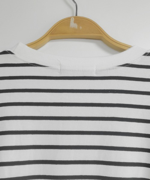 ReRe(リリ)の「Tシャツロングワンピース(ワンピース・レディース・ブラウン/ダークブルー/ベージュ/ブラック/ホワイト×ブラック・MEDIUM)」の22枚目の写真