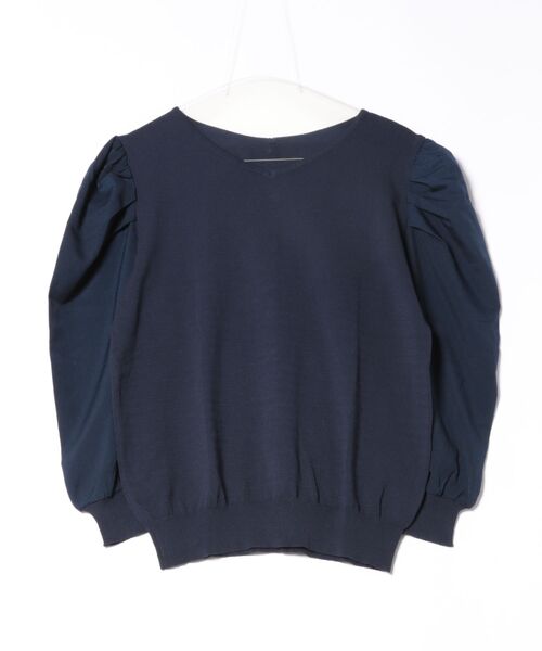 VENCEEXCHANGE(ヴァンスエクスチェンジ)の「2WAYパールタックニット(ニット/セーター・レディース・ベージュ/ネイビー・L/M)」の13枚目の写真