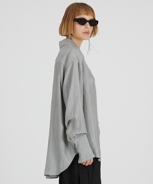 PRANK PROJECT（プランクプロジェクト）の「ボールチェーントリムシャツ / Ball Chain Trim Shirt（シャツ/ブラウス・レディース・イエロー/シルバー/アイボリー・FREE）」の19枚目の写真