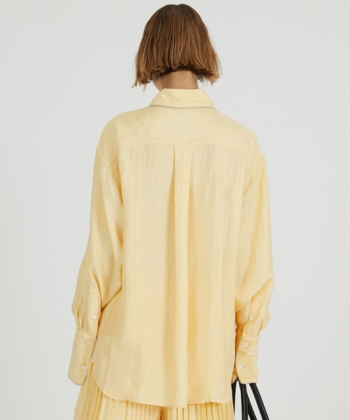 PRANK PROJECT（プランクプロジェクト）の「ボールチェーントリムシャツ / Ball Chain Trim Shirt（シャツ/ブラウス・レディース・イエロー/シルバー/アイボリー・FREE）」の14枚目の写真