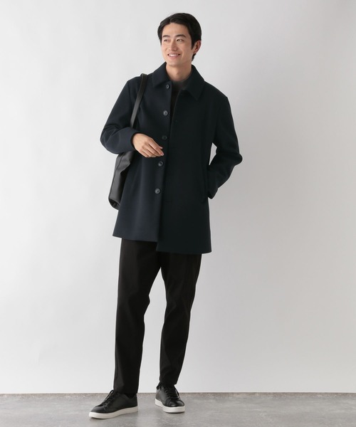 ウーリーテック/防風スマートショートステンカラーコート/451155