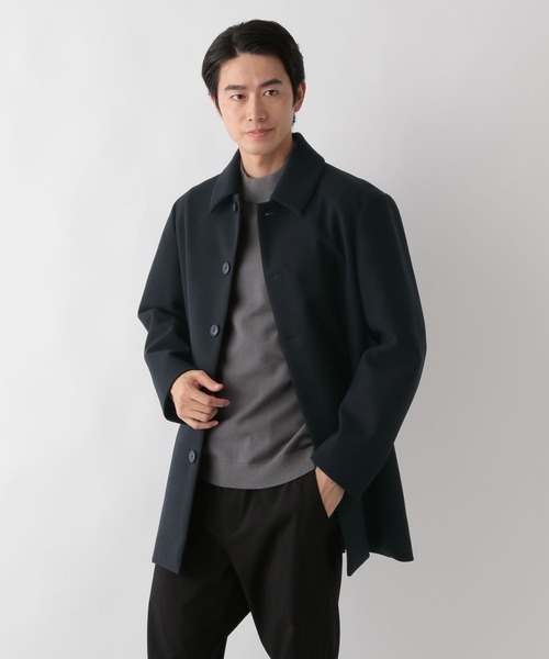 セール】ウーリーテック/防風スマートショートステンカラーコート