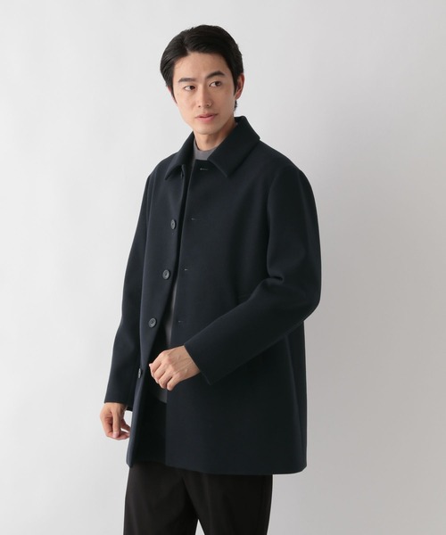 ウーリーテック/防風スマートショートステンカラーコート/451155