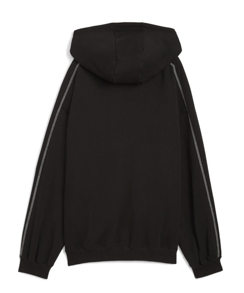 PUMA(プーマ)の「PUMA/プーマ ROSE T7 OVERSIZED FULL- ジップアップパーカー 633801(パーカー・レディース・ブラック/グレー・XS/S)」の3枚目の写真