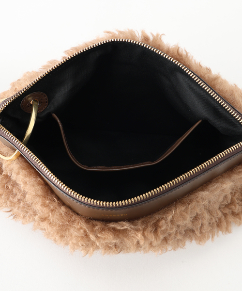 ORSETTO（オルセット）の「ORSETTO オルセット Mouton Bag MORBIDO 1503250010（クラッチバッグ・レディース・ブラウン・FREE）」の8枚目の写真