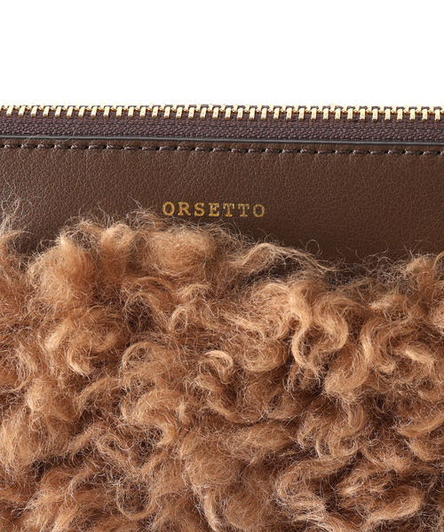 ORSETTO（オルセット）の「ORSETTO オルセット Mouton Bag MORBIDO 1503250010（クラッチバッグ・レディース・ブラウン・FREE）」の14枚目の写真