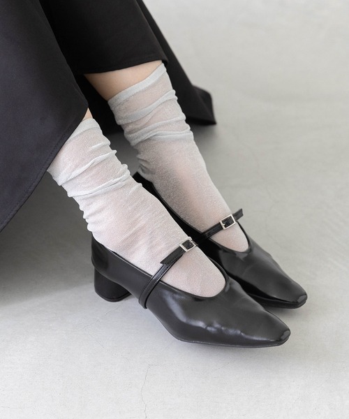 welleg(ウェレッグ)の「【 極やわ 】 2way 甲ストラップ ミドルヒール 極やわパンプス(パンプス・レディース・ブラック/アイボリー/シルバー/ブラウン・21.5cm/22.0cm/22.5cm/23.0cm/23.5cm/24.0cm/24.5cm/25.0cm/25.5cm/26.0cm)」の16枚目の写真