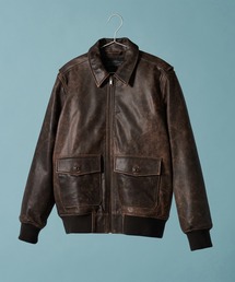 Levi's（リーバイス）の「Levi's/リーバイス LEVI'S(R) LEATHER COLLECTION CLAYTON LEATHER AVIATOR JACKET（ブルゾン）」