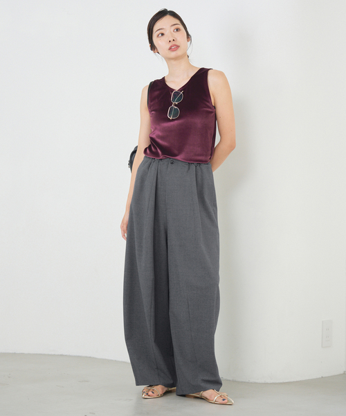 新品　IENA イエナ　コクーンパンツ　36 グレー　タグ付き　完売品 イエナ IENA 《追加》TW コクーンパンツ （グレー） - ファッション