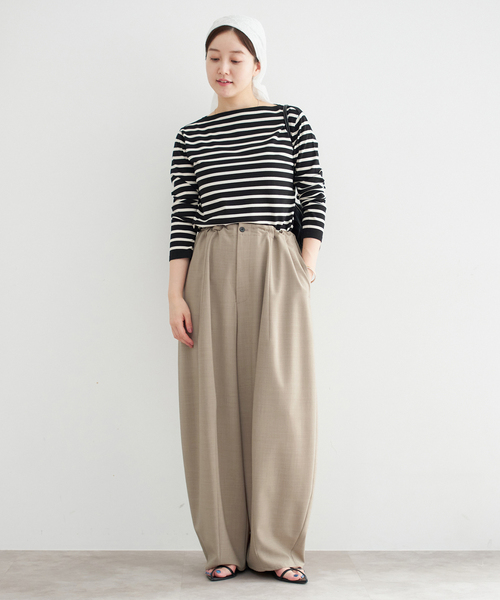 IENA（イエナ）の「コクーンパンツ（スラックス・レディース・ベージュ/ブラック/グレー・38/36/34）」の8枚目の写真