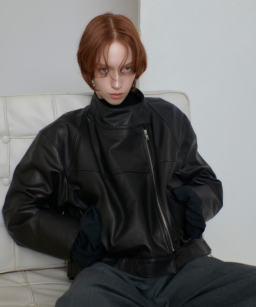 レザーブルゾン