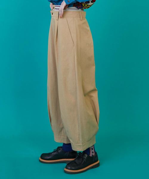 FRAPBOIS（フラボア）の「テンセルチノ2 パンツ（その他パンツ・レディース・ネイビー/ベージュ・2/1）」の3枚目の写真