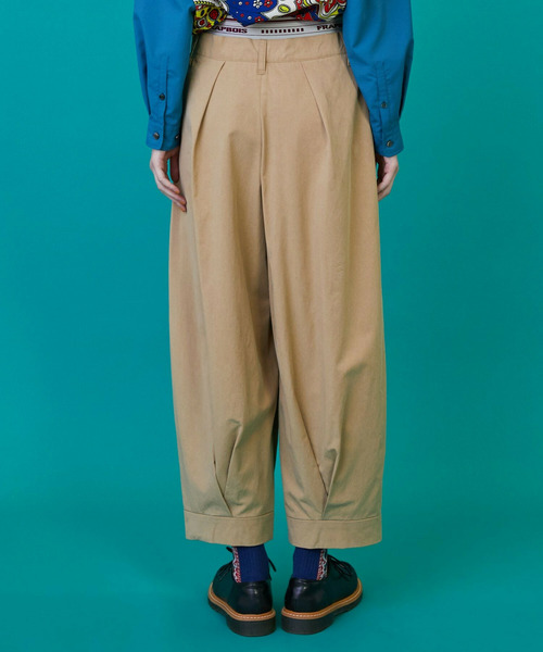 FRAPBOIS（フラボア）の「テンセルチノ2 パンツ（その他パンツ・レディース・ネイビー/ベージュ・2/1）」の4枚目の写真