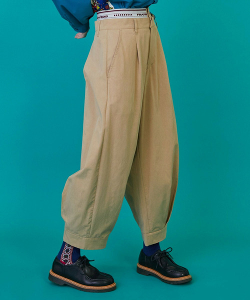 FRAPBOIS（フラボア）の「テンセルチノ2 パンツ（その他パンツ・レディース・ネイビー/ベージュ・2/1）」の5枚目の写真