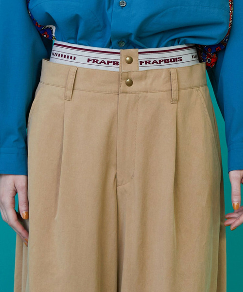 FRAPBOIS（フラボア）の「テンセルチノ2 パンツ（その他パンツ・レディース・ネイビー/ベージュ・2/1）」の6枚目の写真