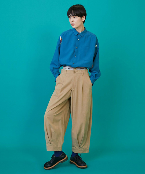 FRAPBOIS（フラボア）の「テンセルチノ2 パンツ（その他パンツ・レディース・ネイビー/ベージュ・2/1）」の11枚目の写真