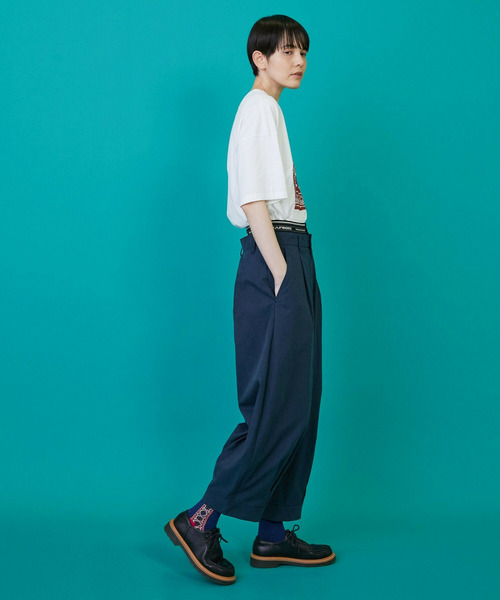 FRAPBOIS（フラボア）の「テンセルチノ2 パンツ（その他パンツ・レディース・ネイビー/ベージュ・2/1）」の20枚目の写真