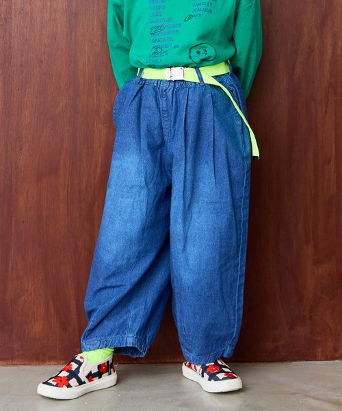 Life Support Products(라이프 서포트 프로덕츠)의 「데님 배럴 팬츠(데님 팬츠)」｜블루
