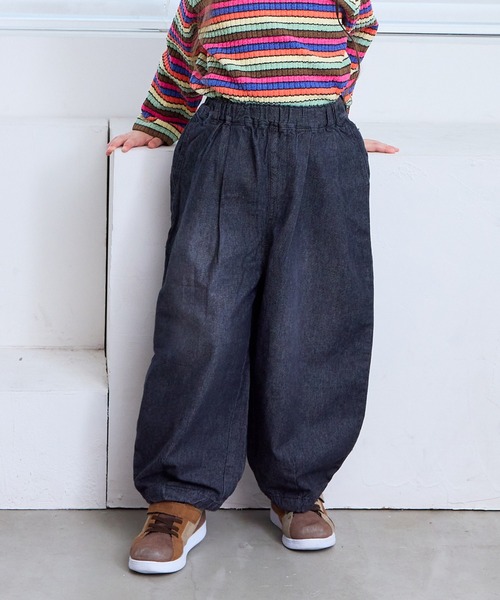 Life Support Products(라이프 서포트 프로덕츠)의 「데님 배럴 팬츠(데님 팬츠)」｜블랙