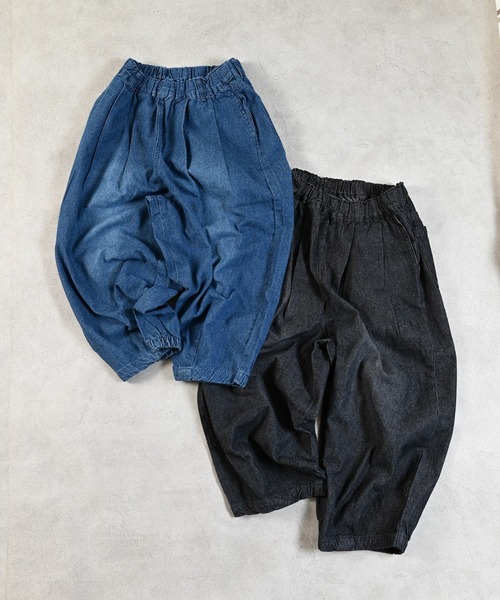 Life Support Products(ライフサポートプロダクツ)の「デニムバレルパンツ(デニムパンツ・キッズ・ブラック/ブルー・100/95/90/80/110/150/140/130/120)」の3枚目の写真