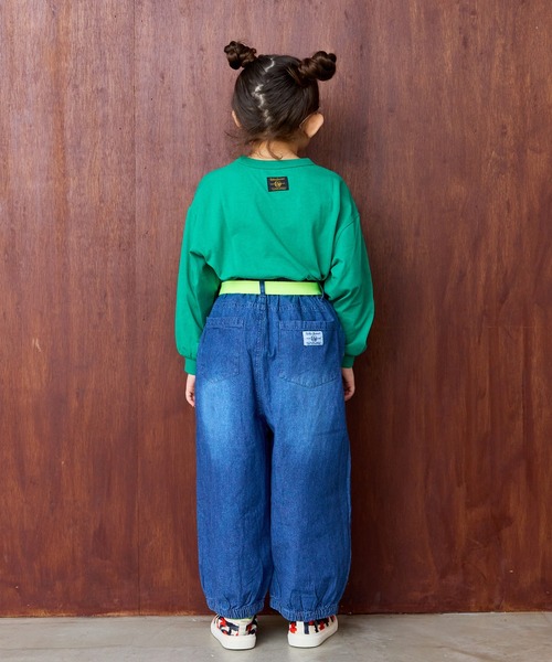 Life Support Products(ライフサポートプロダクツ)の「デニムバレルパンツ(デニムパンツ・キッズ・ブラック/ブルー・100/95/90/80/110/150/140/130/120)」の9枚目の写真
