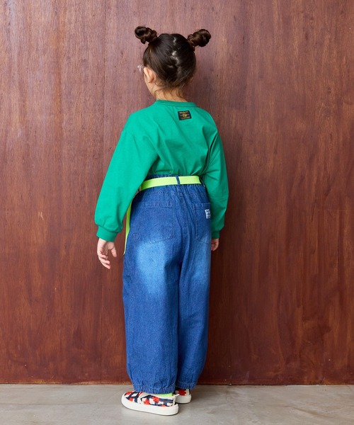 Life Support Products(ライフサポートプロダクツ)の「デニムバレルパンツ(デニムパンツ・キッズ・ブラック/ブルー・100/95/90/80/110/150/140/130/120)」の8枚目の写真