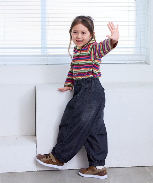 Life Support Products(ライフサポートプロダクツ)の「デニムバレルパンツ(デニムパンツ・キッズ・ブラック/ブルー・100/95/90/80/110/150/140/130/120)」の12枚目の写真