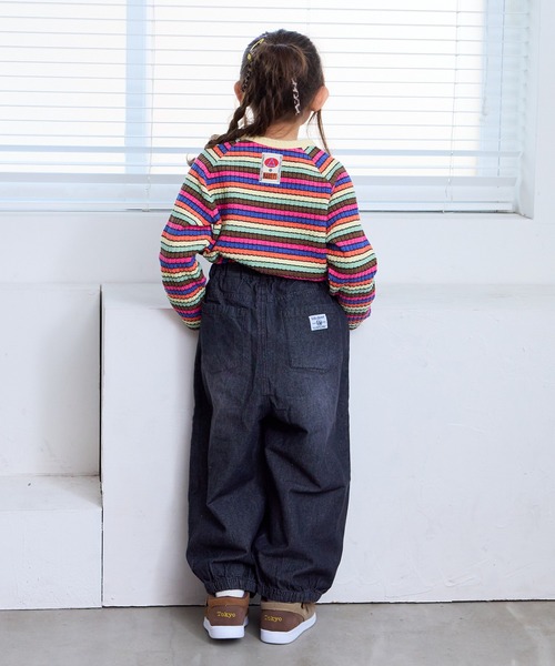 Life Support Products(ライフサポートプロダクツ)の「デニムバレルパンツ(デニムパンツ・キッズ・ブラック/ブルー・100/95/90/80/110/150/140/130/120)」の14枚目の写真