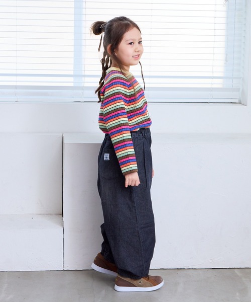 Life Support Products(ライフサポートプロダクツ)の「デニムバレルパンツ(デニムパンツ・キッズ・ブラック/ブルー・100/95/90/80/110/150/140/130/120)」の13枚目の写真