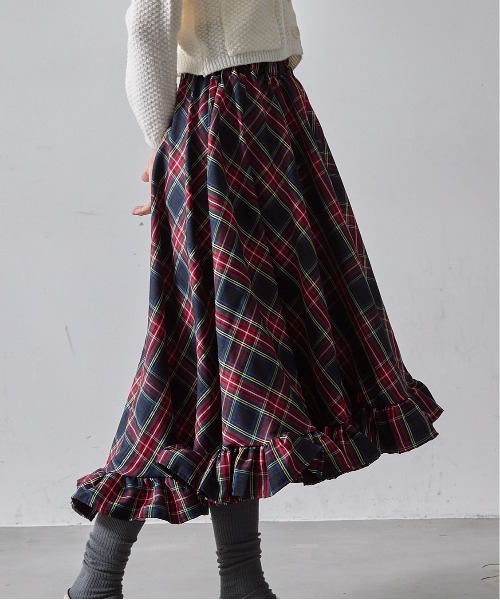 SK SS裾フリルロングスカート（スカート）｜mul.（ムル）の