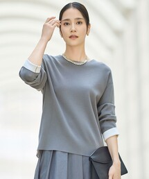 レーヨンストレッチベーシックシルエット ニット