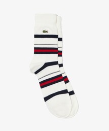 LACOSTE（ラコステ）の「ウールブレンドボーダークルーソックス 25-27cm（ソックス/靴下）」