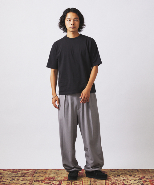 JOURNAL STANDARD relume(ジャーナルスタンダード レリューム)の「スムースシルケット TEE(Tシャツ/カットソー・メンズ・ホワイト/ブラック・LARGE/MEDIUM)」の15枚目の写真