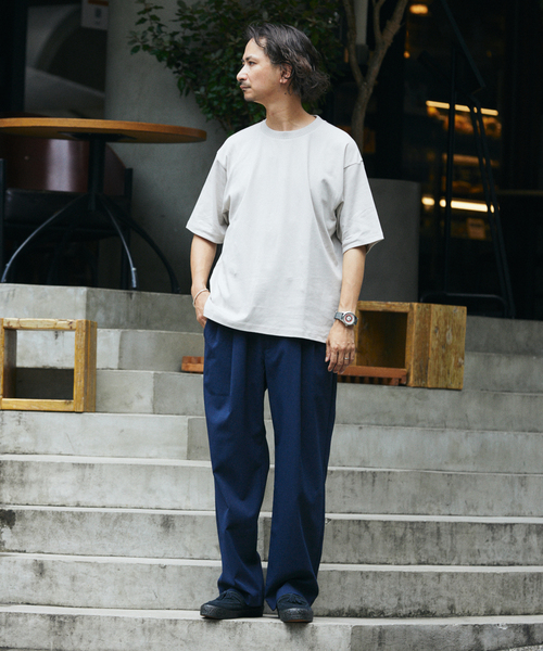 JOURNAL STANDARD relume(ジャーナルスタンダード レリューム)の「スムースシルケット TEE(Tシャツ/カットソー・メンズ・ホワイト/ブラック・LARGE/MEDIUM)」の16枚目の写真