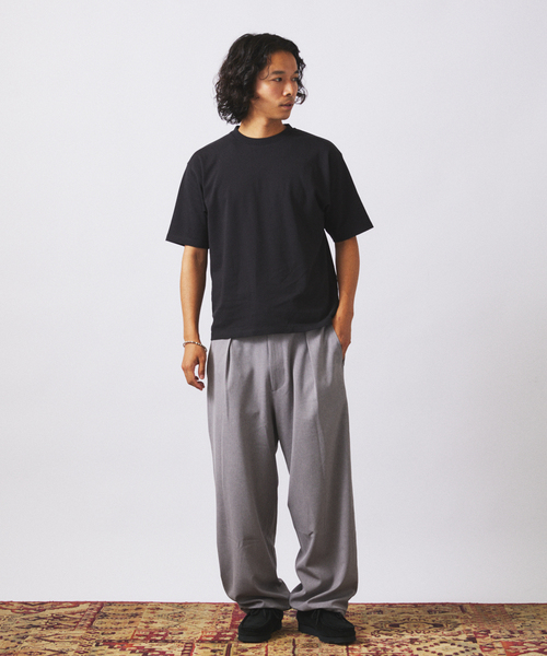 JOURNAL STANDARD relume(ジャーナルスタンダード レリューム)の「スムースシルケット TEE(Tシャツ/カットソー・メンズ・ホワイト/ブラック・LARGE/MEDIUM)」の17枚目の写真