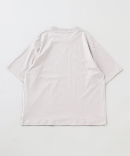 JOURNAL STANDARD relume(ジャーナルスタンダード レリューム)の「スムースシルケット TEE(Tシャツ/カットソー・メンズ・ホワイト/ブラック・LARGE/MEDIUM)」の9枚目の写真