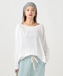 BAYFLOW | [ワンショルダーでも着られる]オーバーサイズシアーロンT(Tシャツ/カットソー)