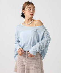 BAYFLOW | [ワンショルダーでも着られる]オーバーサイズシアーロンT(Tシャツ/カットソー)