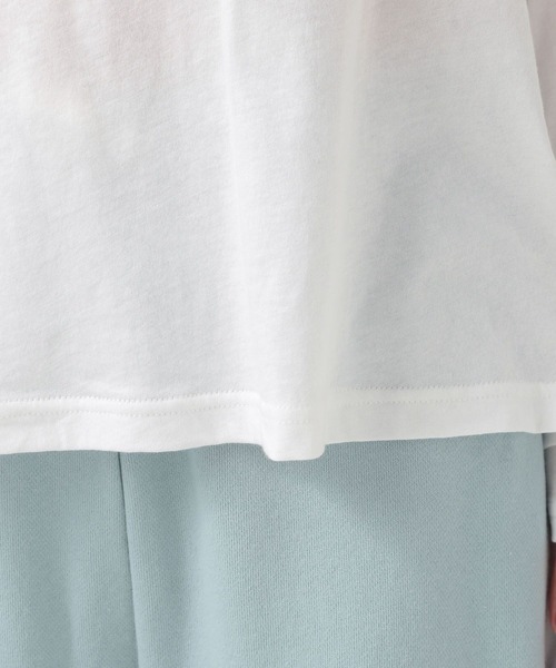 BAYFLOW（ベイフロー）の「[ワンショルダーでも着られる]オーバーサイズシアーロンT（Tシャツ/カットソー・レディース・チャコール/オフホワイト/ライトブルー・FREE）」の20枚目の写真