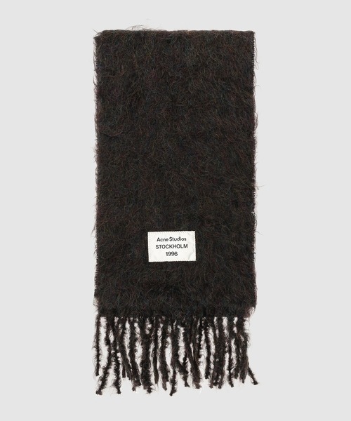 ACNE STUDIOS マフラー 関込】ACNE STUDIOS アクネ◇ロゴ アルパカブレンド マフラー (Acne